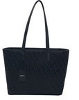 DKNY Byant Park Logo Black Satchel Tote Bag