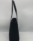 DKNY Byant Park Logo Black Satchel Tote Bag