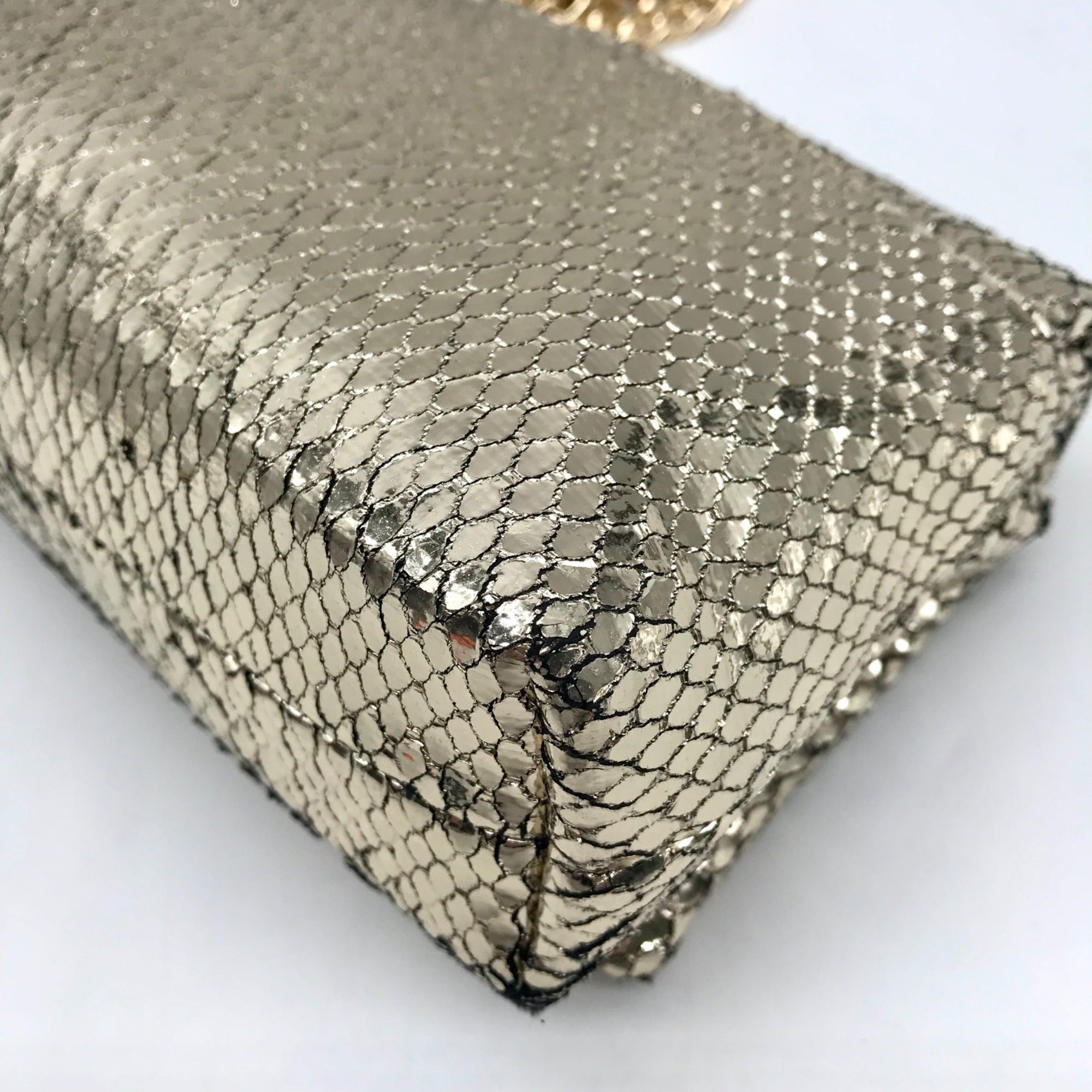 I.N.C International Concepts Metallic Gold Snake Ajae Crossbody Bag
