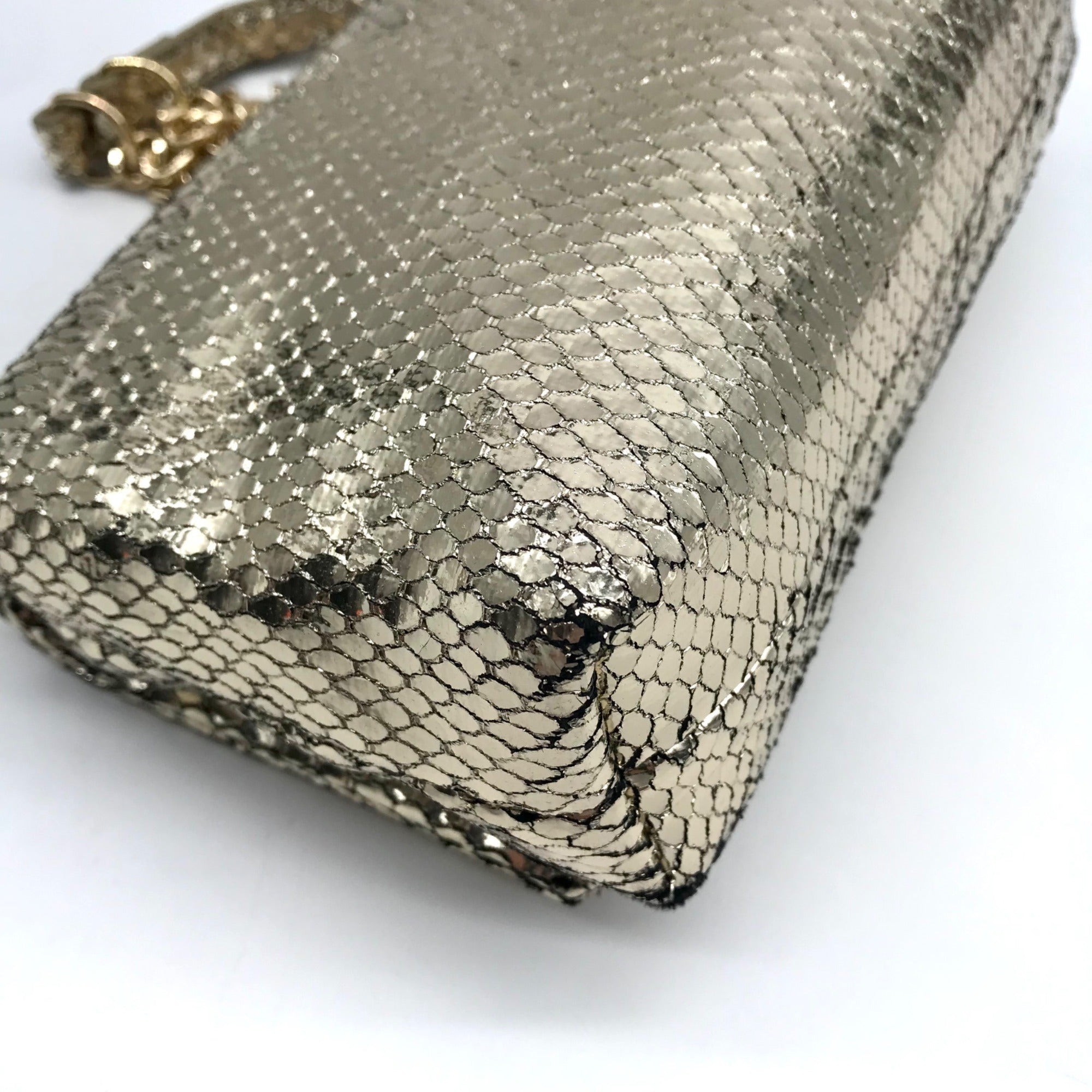 I.N.C International Concepts Metallic Gold Snake Ajae Crossbody Bag
