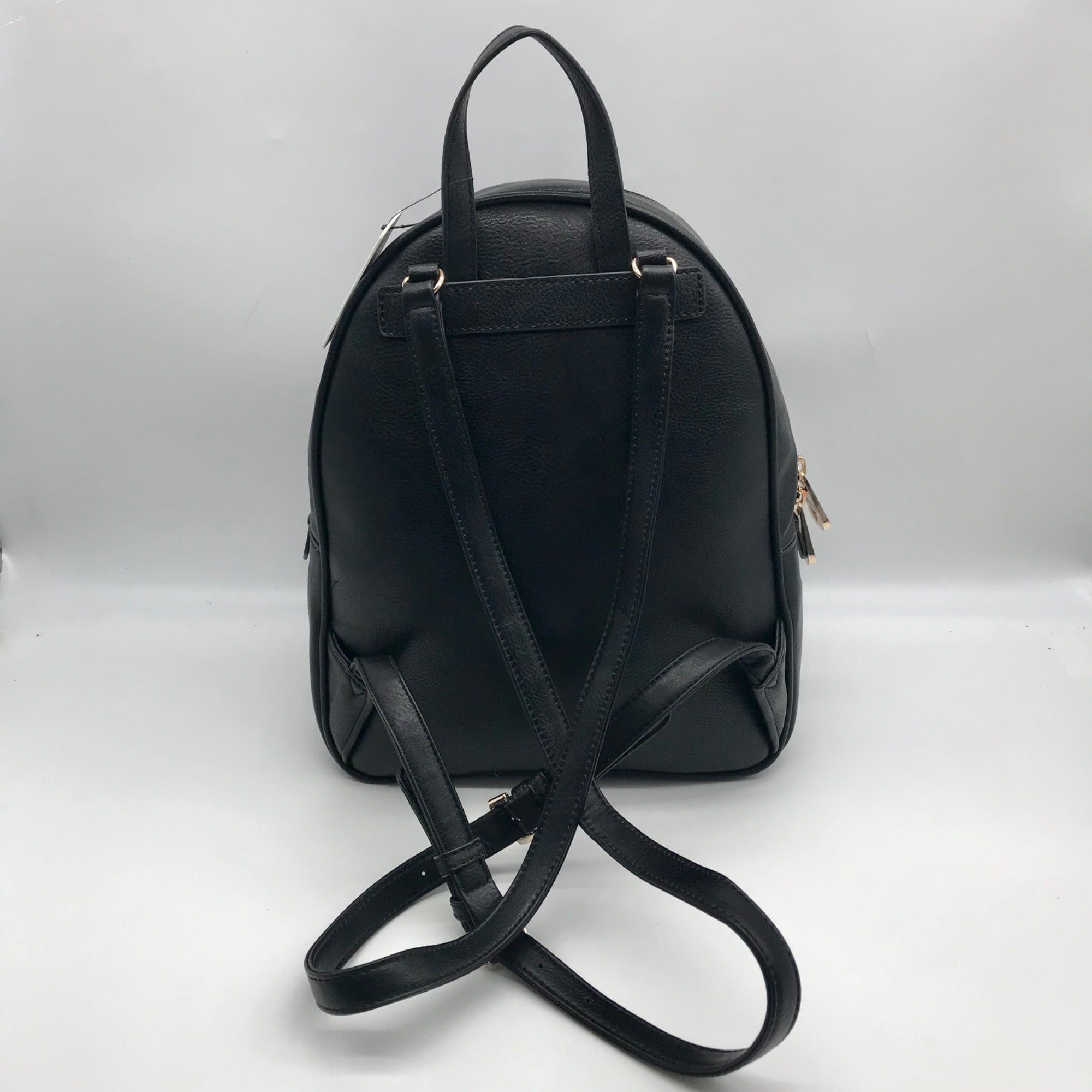 Guess Black Faux Leather Rylan Backpack