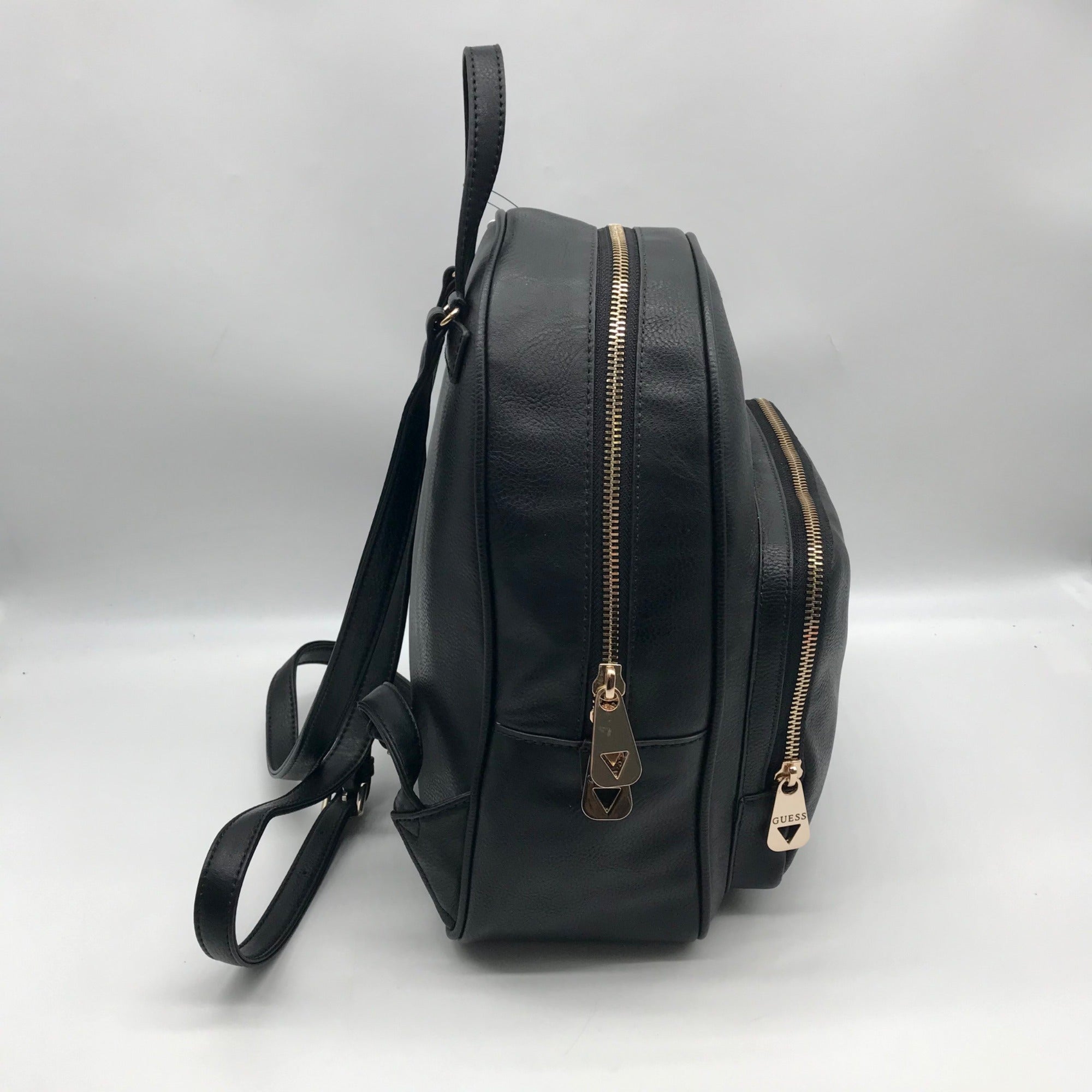 Guess Black Faux Leather Rylan Backpack