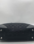Coach Black Signature Canvas Hampton Belted Satchel Bag