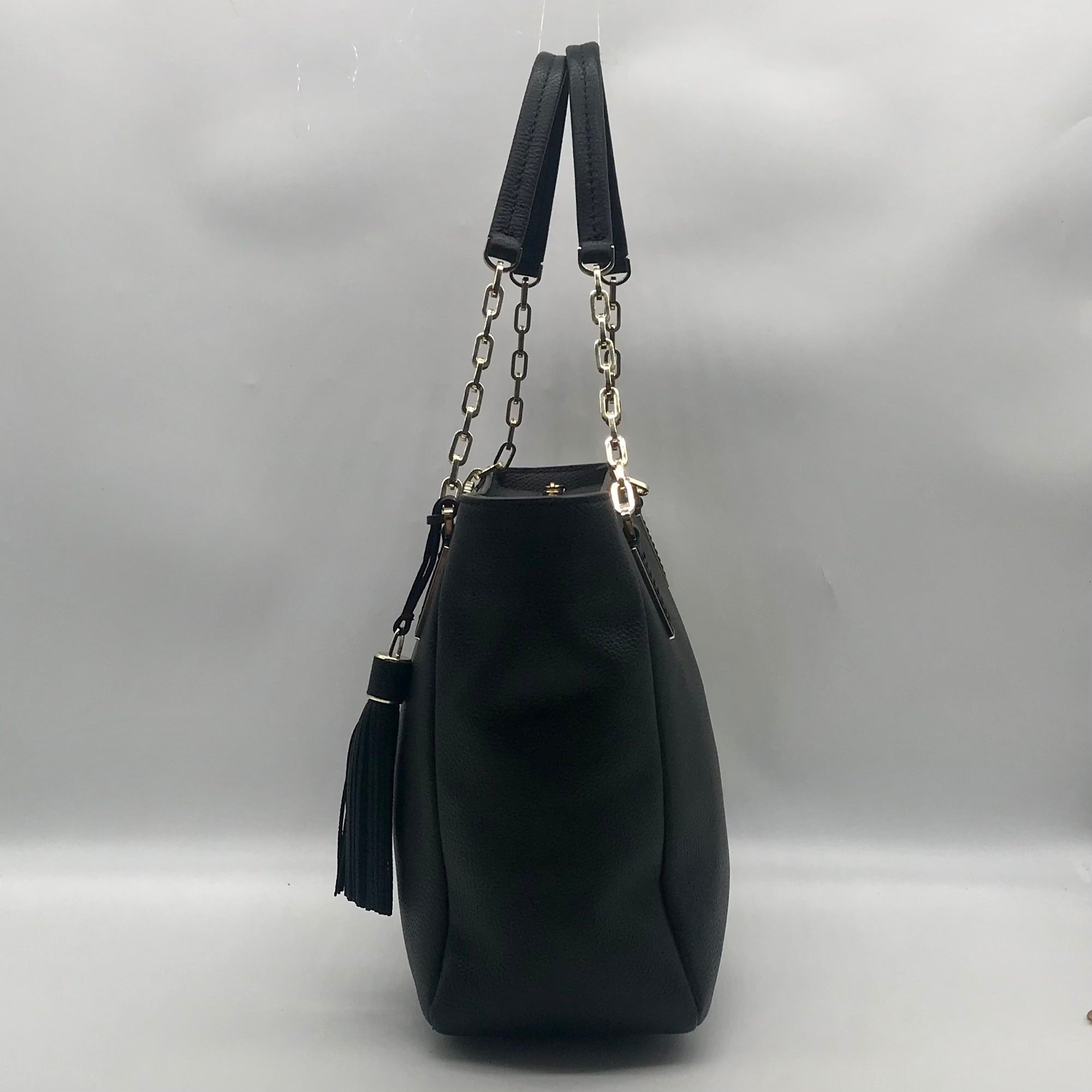 Kate Spade New York Black Leather Kingston Drive Vivian Tote Bag