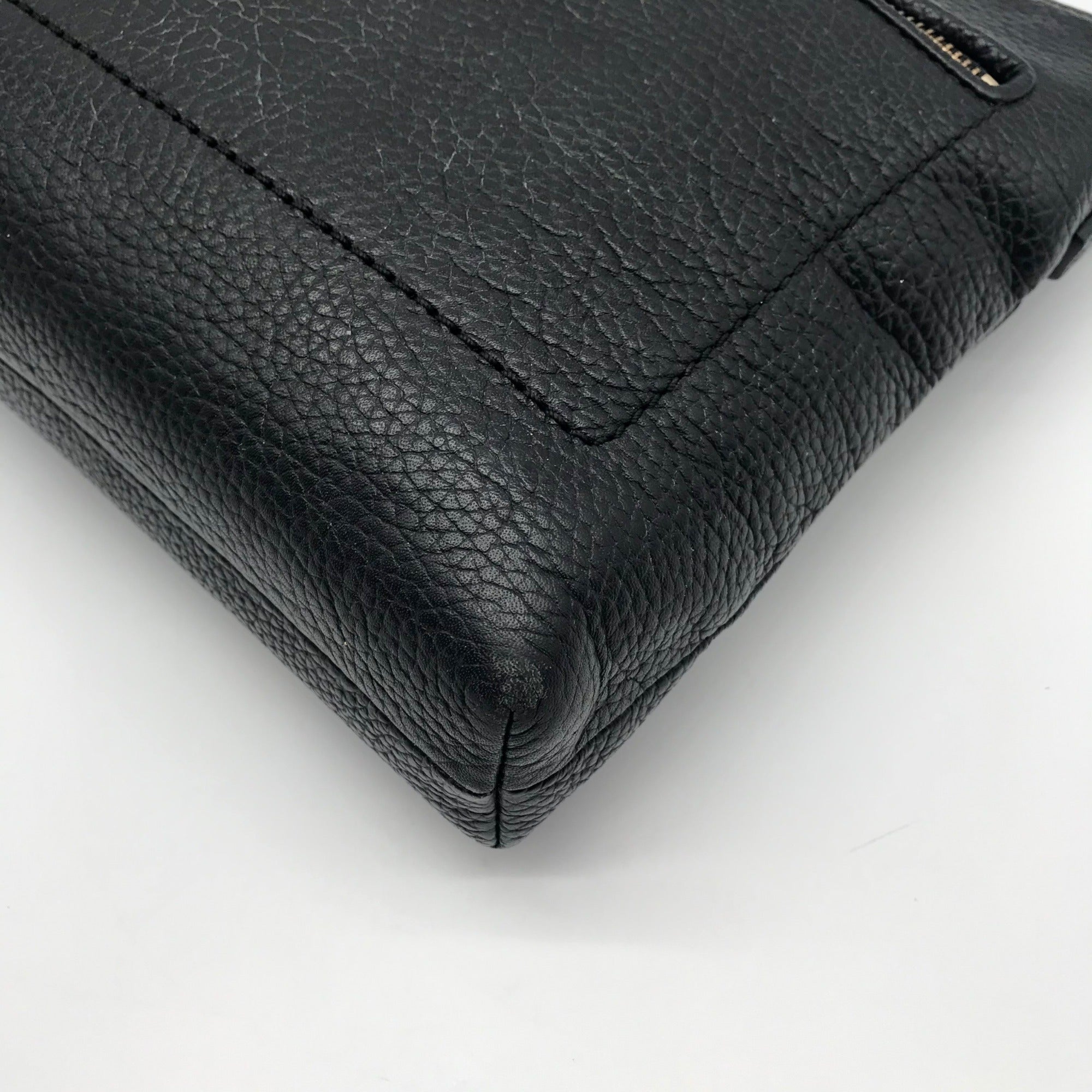 Kate Spade Black Pebbled Leather Karla Crossbody Bag