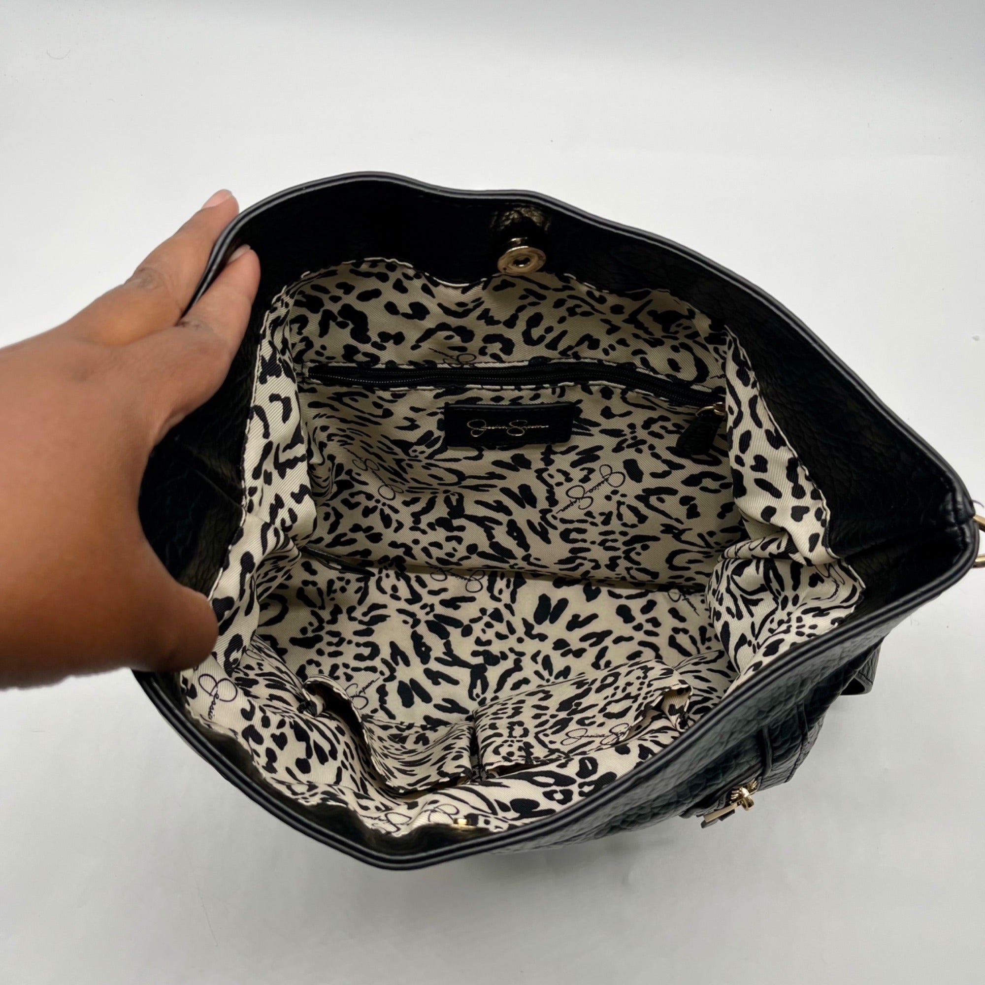 Jessica Simpson Black Maisie Hobo Bag
