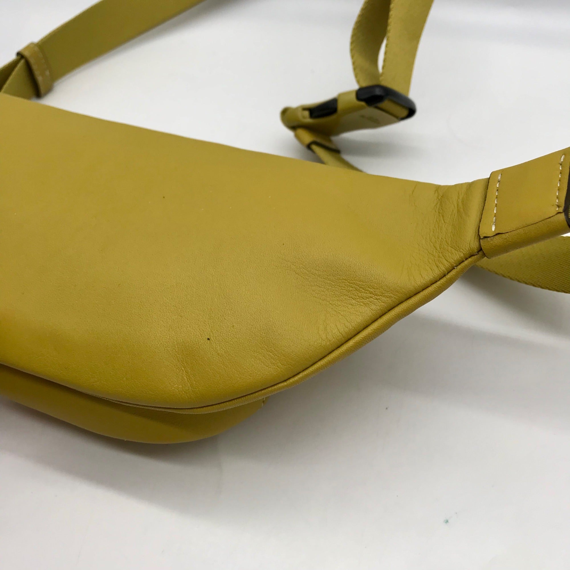 Coach Chartreuse Embossed Leather Mini Sprint Belt Bag CH073