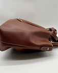 Dooney & Bourke Brown Saffiano Leather Brenna Satchel