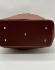 Dooney & Bourke Brown Saffiano Leather Brenna Satchel