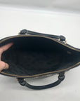 Michael Kors Cindy Black Saffiano Leather Dome Satchel Crossbody