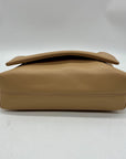MMS Beige Leather Crossbody Bag