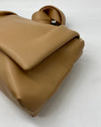 MMS Beige Leather Crossbody Bag
