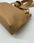 MMS Beige Leather Crossbody Bag