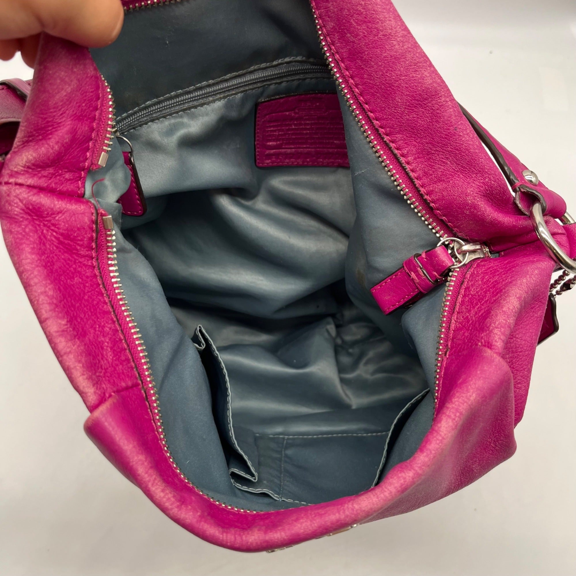 Coach Purple Leather Madison Shoulder Bag 21224