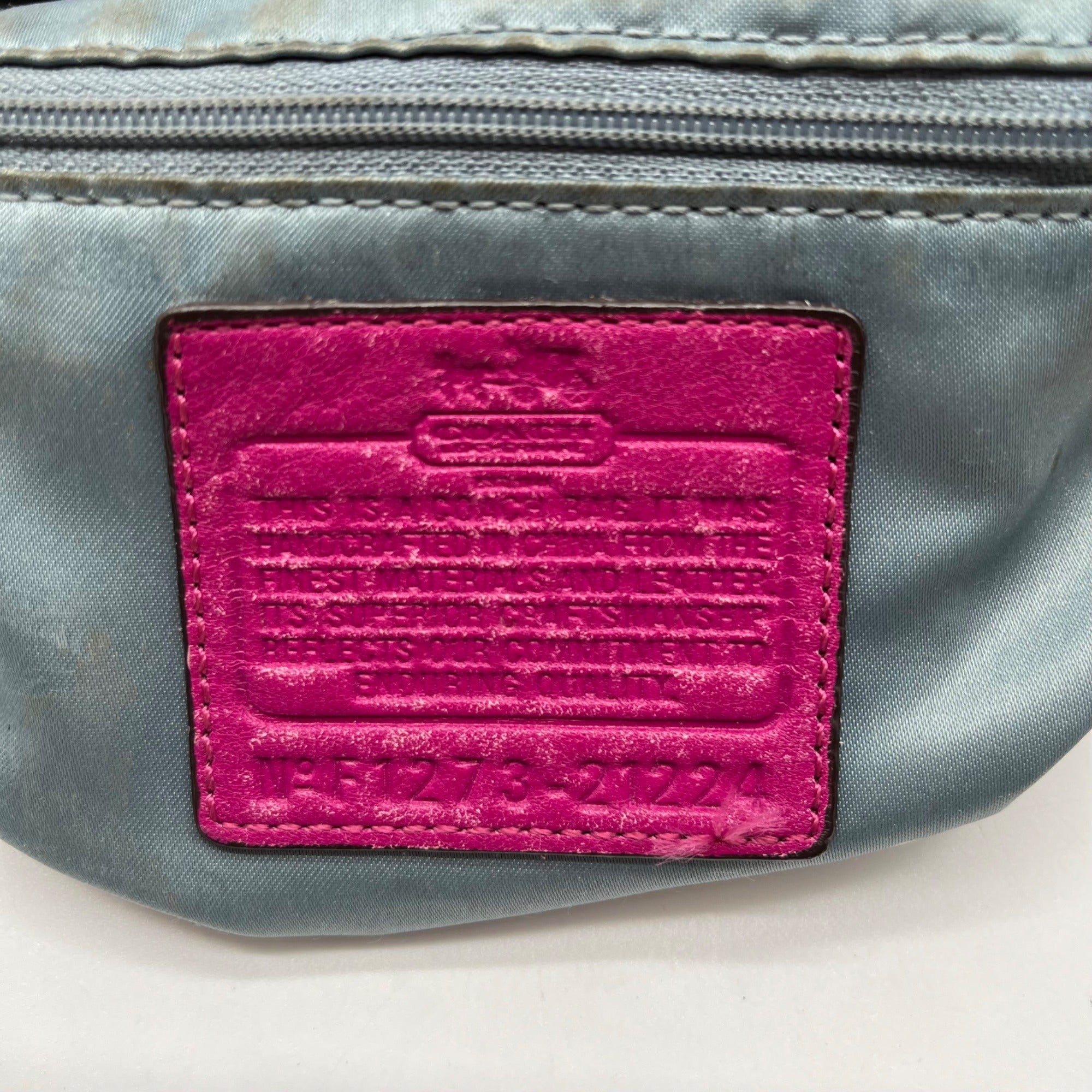 Coach Purple Leather Madison Shoulder Bag 21224