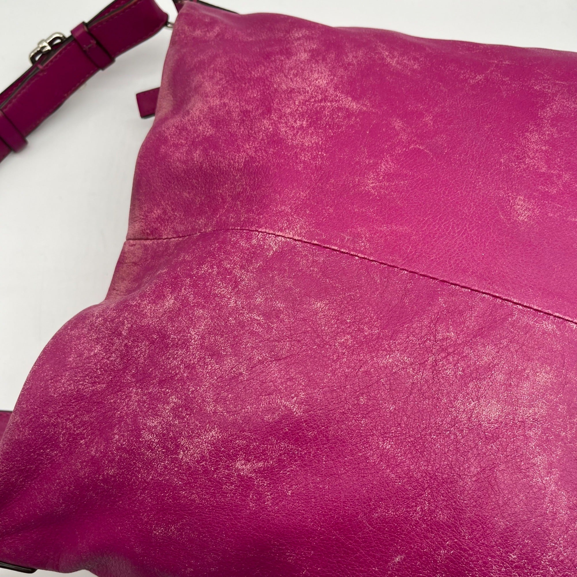 Coach Purple Leather Madison Shoulder Bag 21224