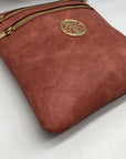Montana West Dusty Rose Multi-Pocket Crossbody Bag