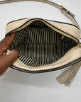 Kate Spade Beige Pebbled Leather Arla Camera Bag