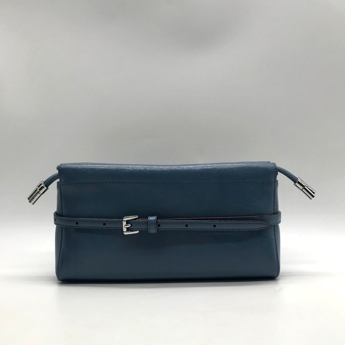 Michael Kors Blue Leather Wristlet Bag