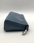 Michael Kors Blue Leather Wristlet Bag