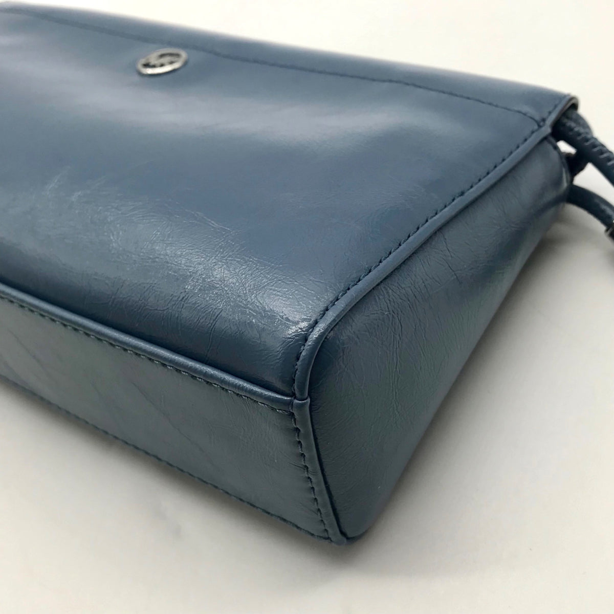 Michael Kors Blue Leather Wristlet Bag