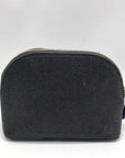 Kate Spade Black Glitter Fabric Joeley Dome Pouch