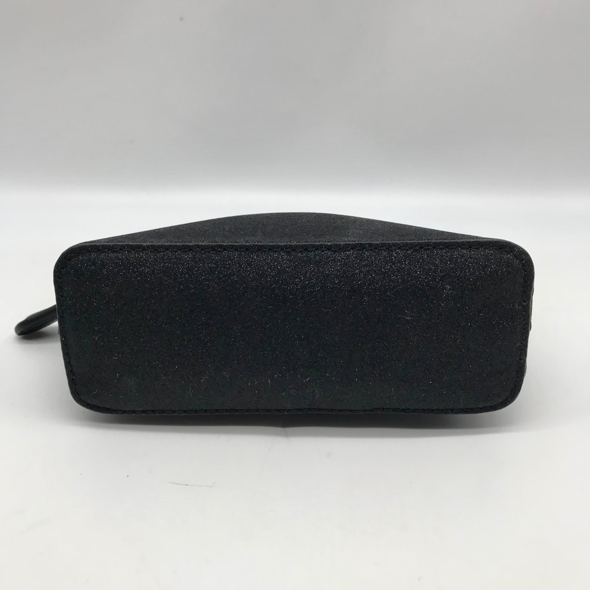 Kate Spade Black Glitter Fabric Joeley Dome Pouch