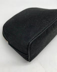 Kate Spade Black Glitter Fabric Joeley Dome Pouch