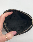 Kate Spade Black Glitter Fabric Joeley Dome Pouch