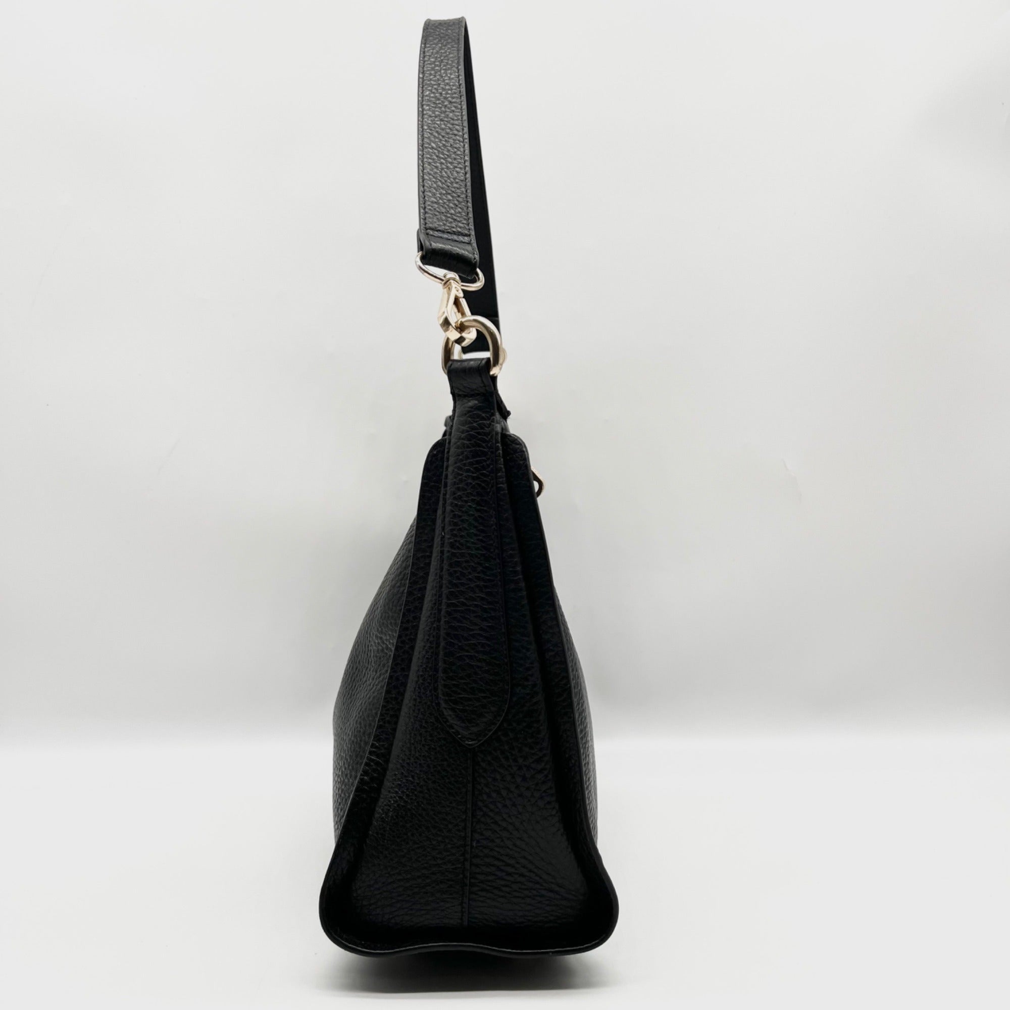 Radley London Black Pebbled Leather Sloane Street Shoulder Bag