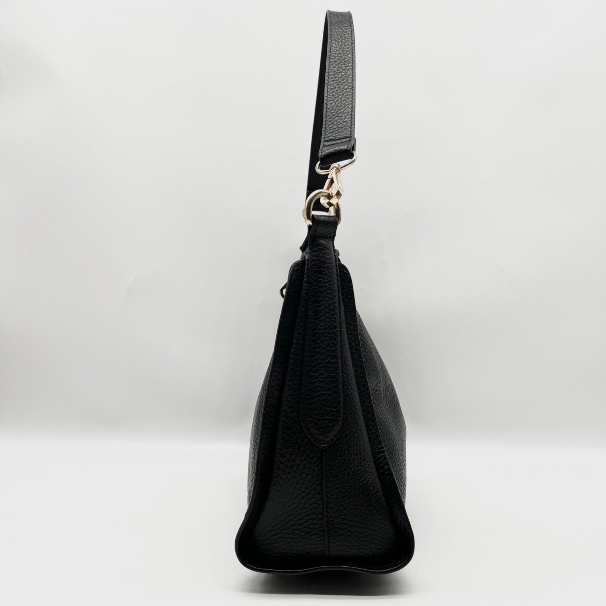 Radley London Black Pebbled Leather Sloane Street Shoulder Bag