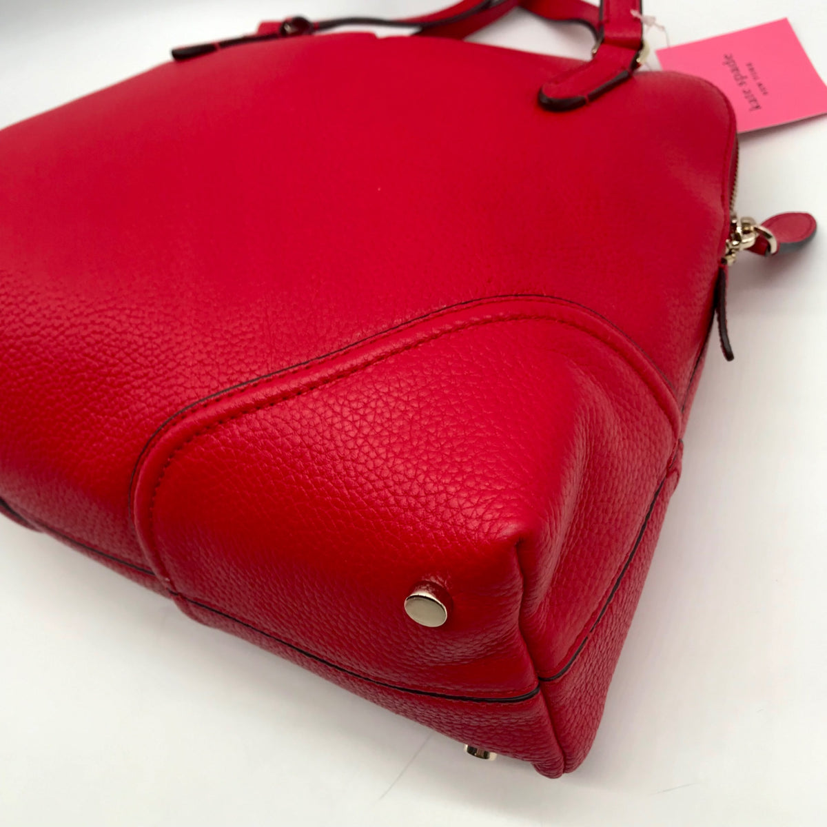 Kate Spade Red Pebbled Leather Carolyn Shoulder Bag