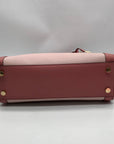 Michael Kors Pink Saffiano Leather Dillon Convertible Satchel Bag
