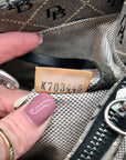 Dooney & Bourke Gray Monogram Canvas North South Tote Bag