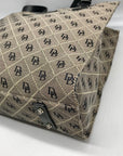 Dooney & Bourke Gray Monogram Canvas North South Tote Bag