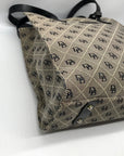 Dooney & Bourke Gray Monogram Canvas North South Tote Bag