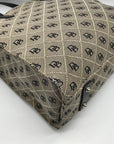 Dooney & Bourke Gray Monogram Canvas North South Tote Bag
