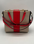 Kate Spade Chelsea Square Bennett Beige Leather Satchel Bag