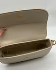 MMS Beige Leather Shoulder Bag
