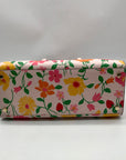Kate Spade Pink Leather Madison Strawberry Garden Floral Satchel Bag
