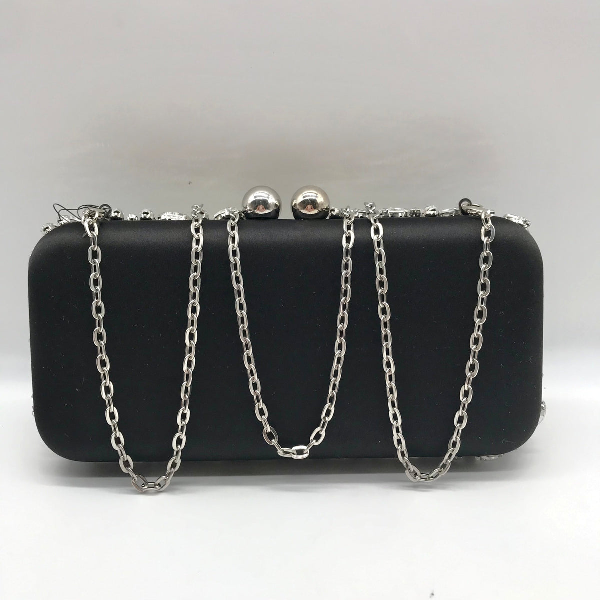 I.n.c. International Concepts Black East West Embellished Small Minaudiere Clutch
