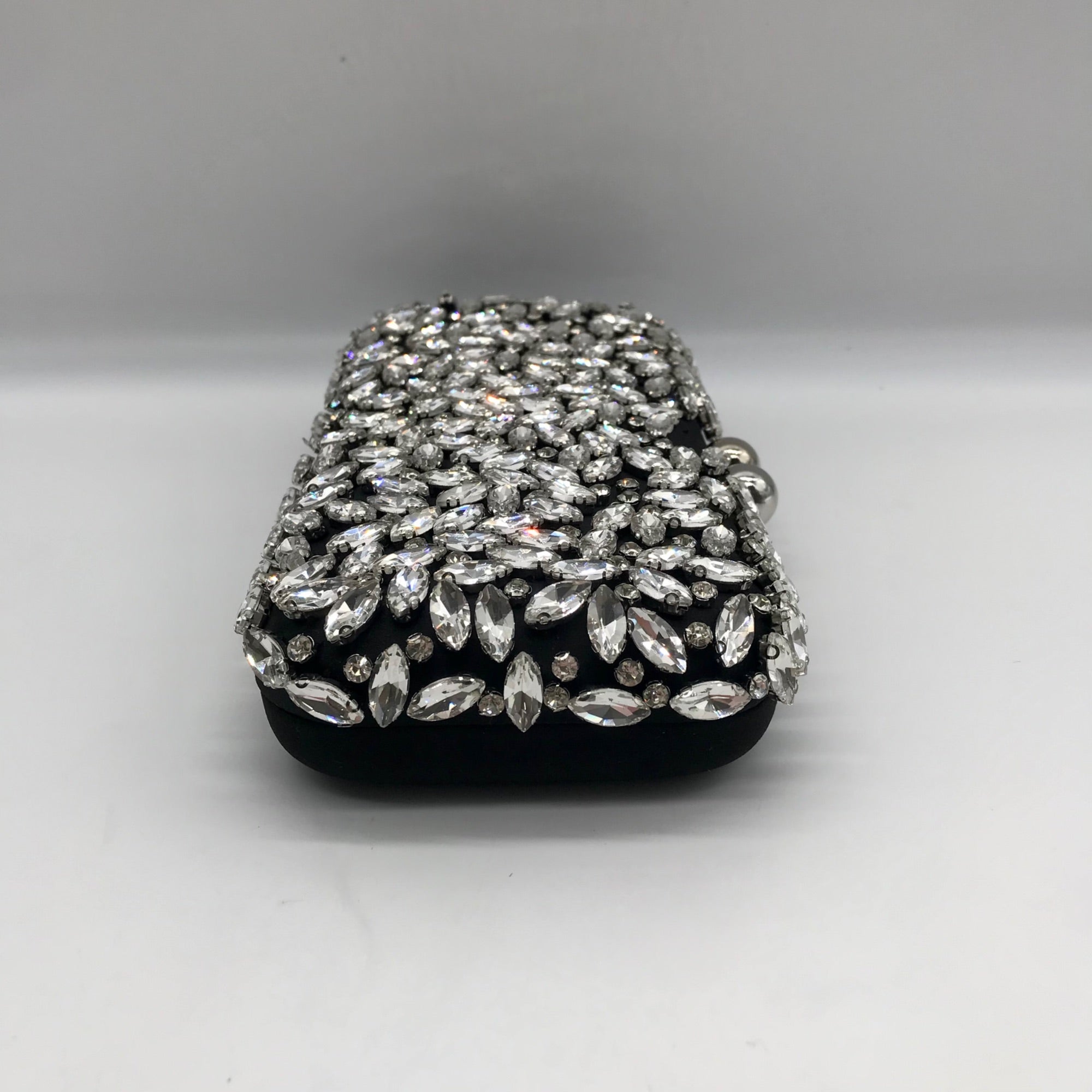 I.n.c. International Concepts Black East West Embellished Small Minaudiere Clutch
