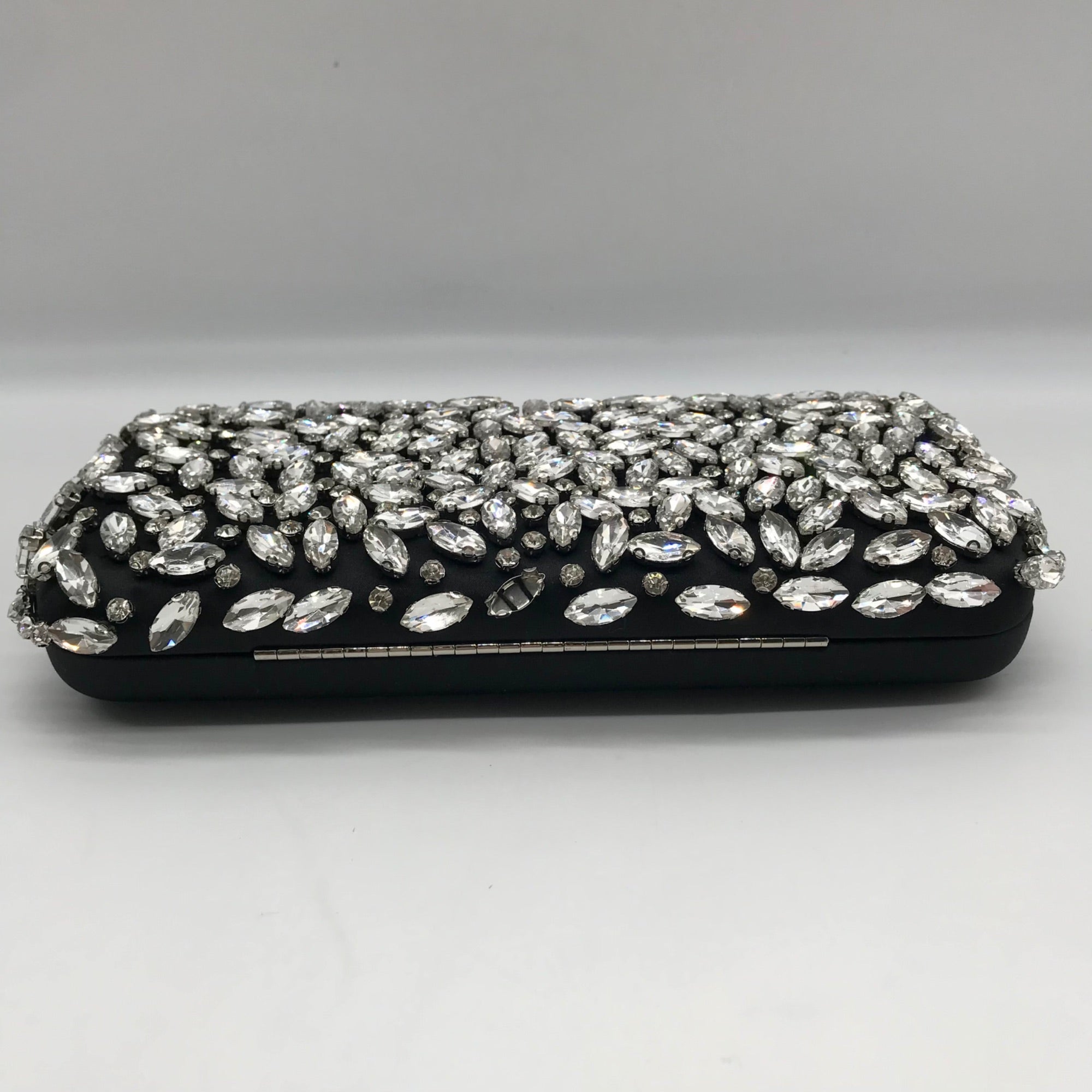 I.n.c. International Concepts Black East West Embellished Small Minaudiere Clutch
