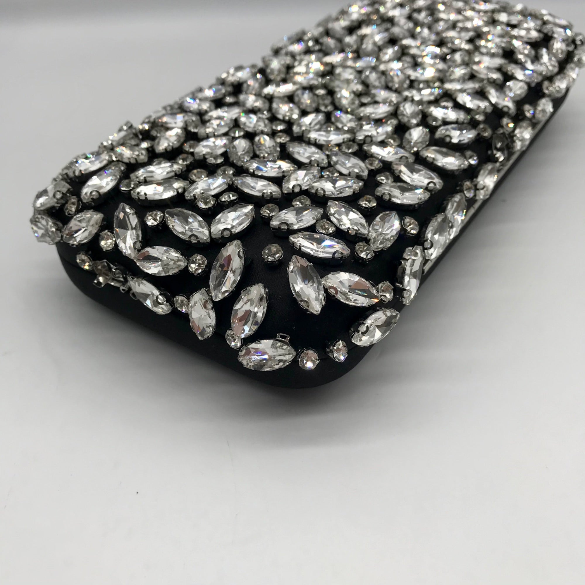 I.n.c. International Concepts Black East West Embellished Small Minaudiere Clutch