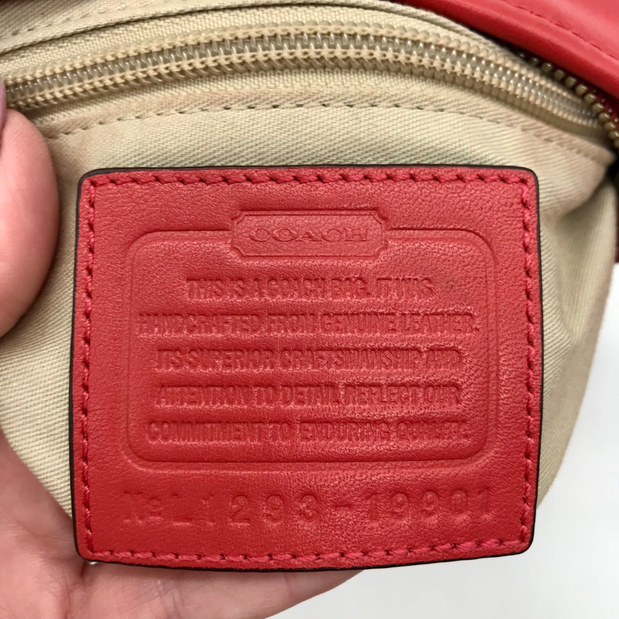 Coach Red Leather Mini Legacy Duffel Crossbody Bag 19901