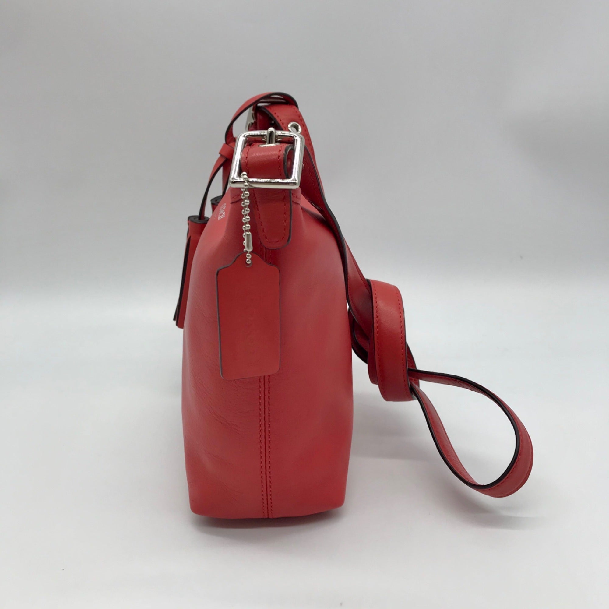 Coach Red Leather Mini Legacy Duffel Crossbody Bag 19901