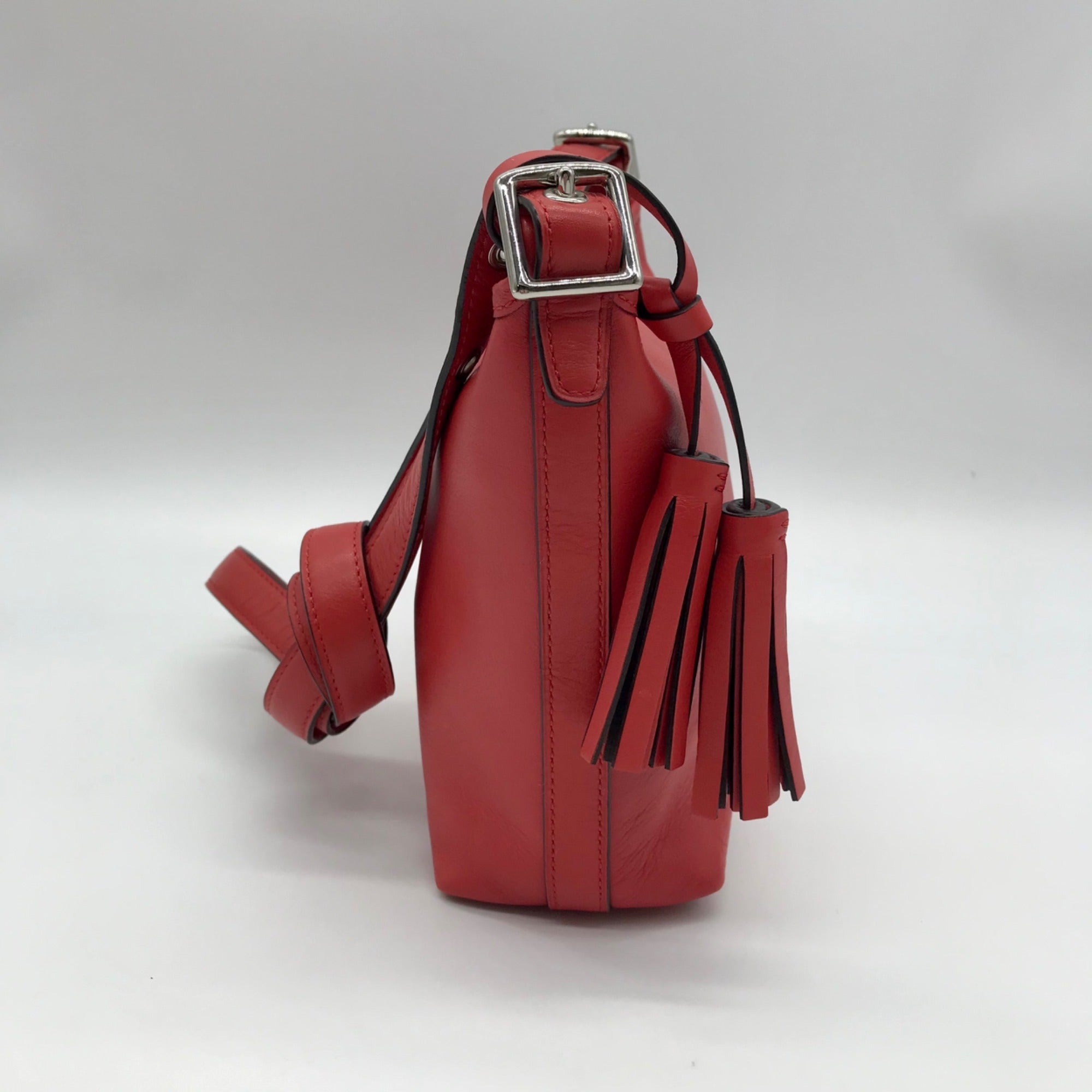 Coach Red Leather Mini Legacy Duffel Crossbody Bag 19901