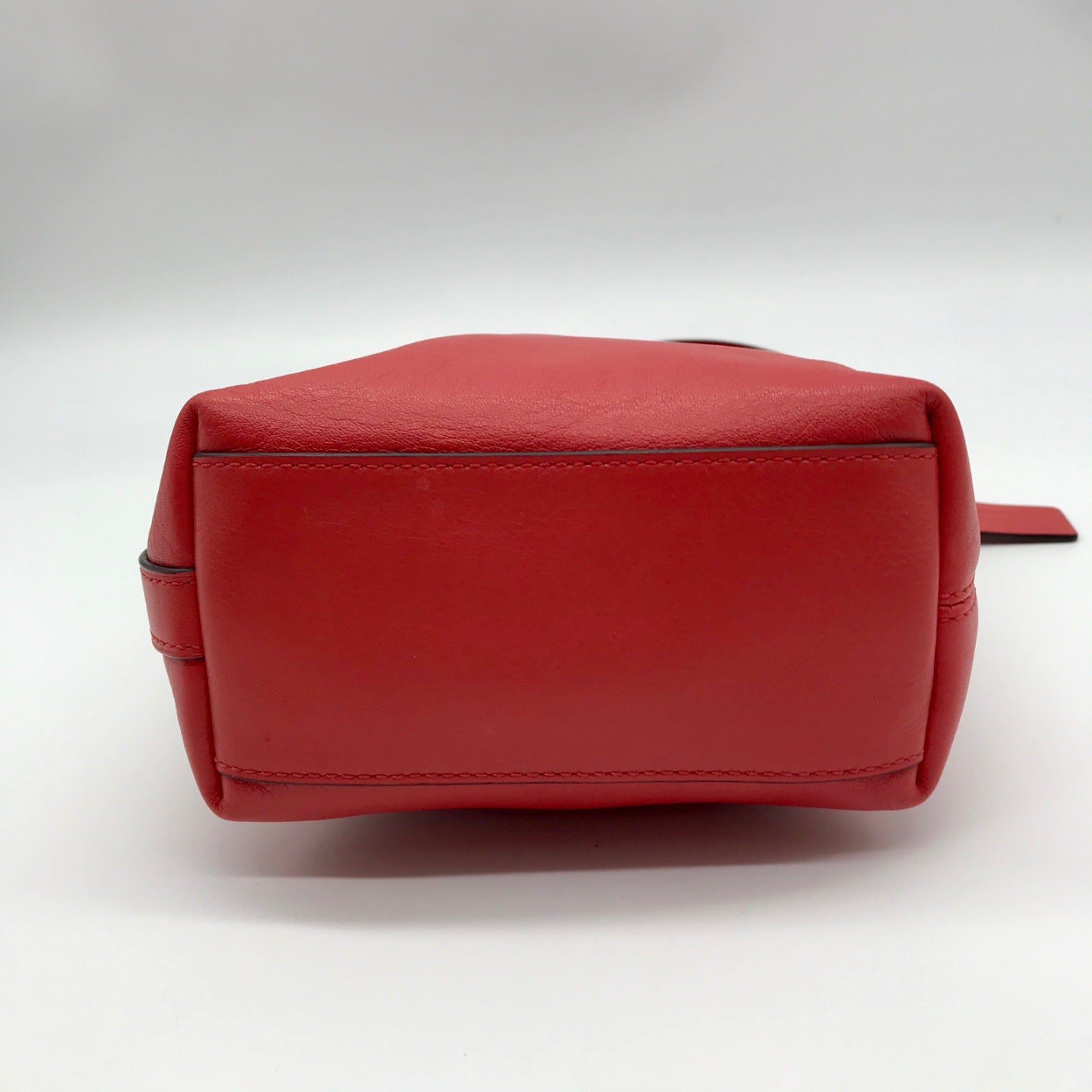 Coach Red Leather Mini Legacy Duffel Crossbody Bag 19901