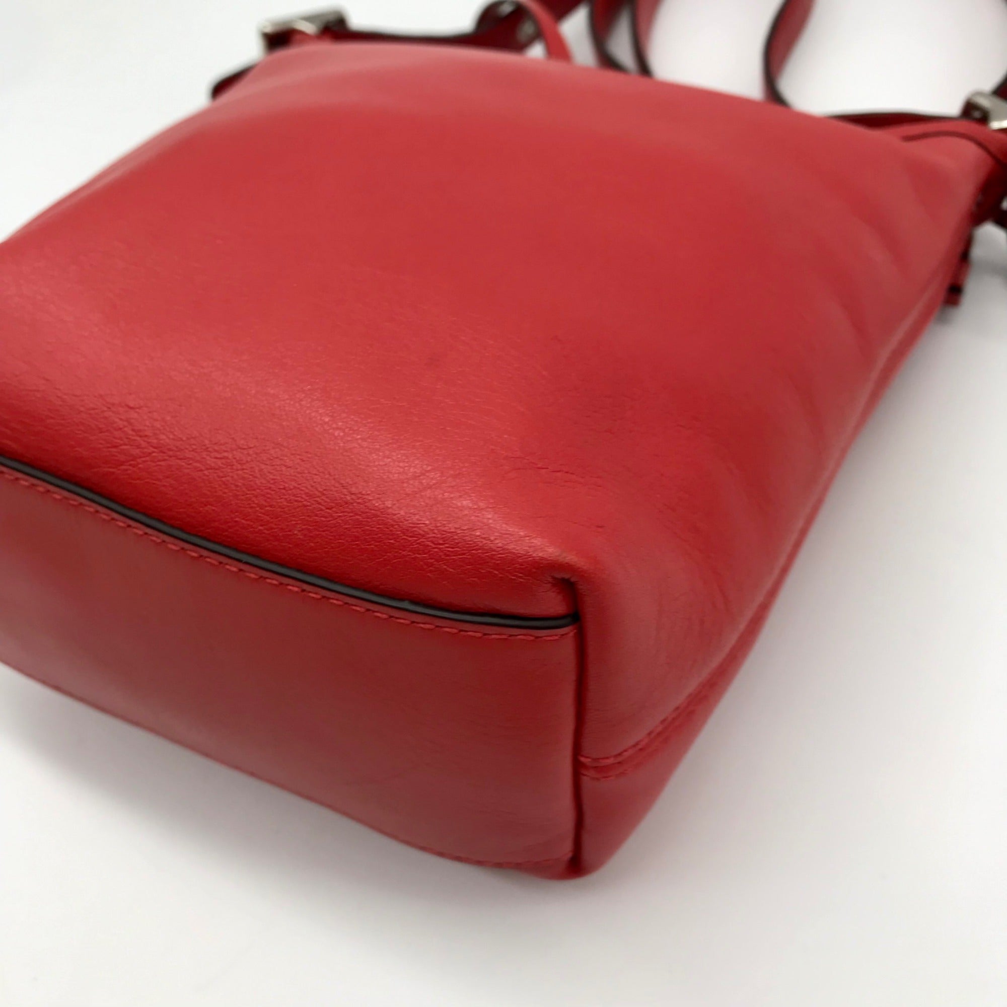 Coach Red Leather Mini Legacy Duffel Crossbody Bag 19901