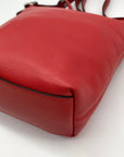 Coach Red Leather Mini Legacy Duffel Crossbody Bag 19901